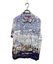 SUPREME（シュプリーム）の古着「24SS MOSAIC S/S SHIRT Multicolor」｜ホワイト×ブルー