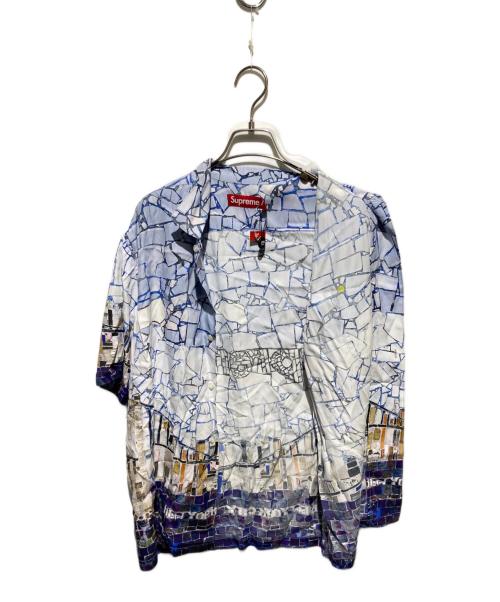 SUPREME（シュプリーム）Supreme (シュプリーム) 24SS MOSAIC S/S SHIRT Multicolor ホワイト×ブルー サイズ:M 未使用品の古着・服飾アイテム
