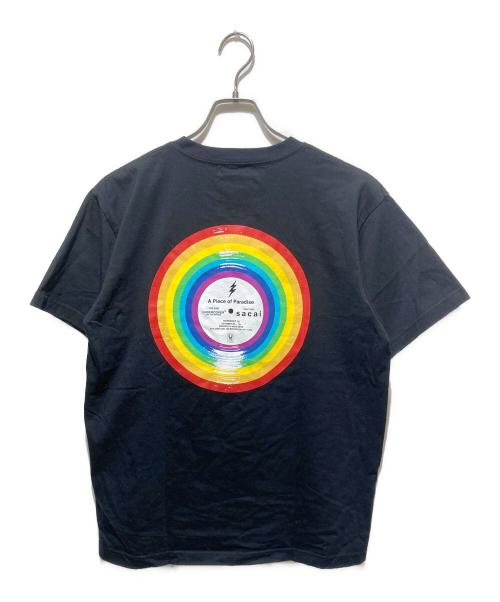 UNDERCOVER（アンダーカバー）UNDERCOVER (アンダーカバー) sacai (サカイ) コラボプリントTシャツ ブラック サイズ:3の古着・服飾アイテム