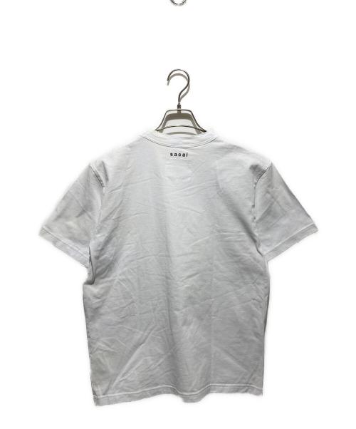 sacai（サカイ）sacai (サカイ) プリントTシャツ ホワイト サイズ:2の古着・服飾アイテム