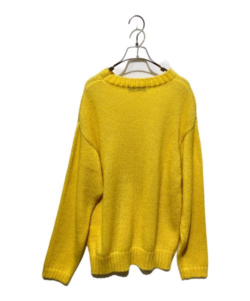 UNUSED（アンユーズド）UNUSED (アンユーズド) 3G crew neck knit イエロー サイズ:3の古着・服飾アイテム