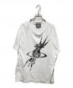 Vivienne Westwood manヴィヴィアン ウェストウッド マン）の古着「サンダーオーブプリントTシャツ」｜ホワイト