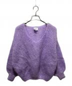 AMERICAN DREAMSアメリカンドリームス）の古着「Vネックニット」｜パープル