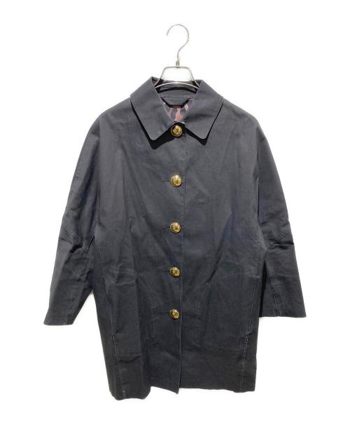 MACKINTOSH（マッキントッシュ）MACKINTOSH (マッキントッシュ) 金釦ゴム引きステンカラーコート ブラック サイズ:34の古着・服飾アイテム