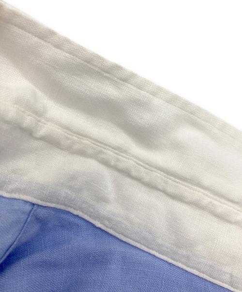 POLO RALPH LAUREN（ポロ・ラルフローレン）POLO RALPH LAUREN (ポロ・ラルフローレン) 90s リネンシャツ/ESTATE ブルー サイズ:XXLの古着・服飾アイテム