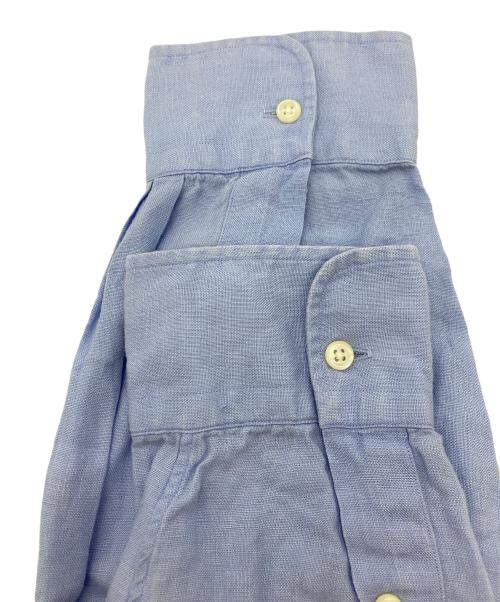 POLO RALPH LAUREN（ポロ・ラルフローレン）POLO RALPH LAUREN (ポロ・ラルフローレン) 90s リネンシャツ/ESTATE ブルー サイズ:XXLの古着・服飾アイテム