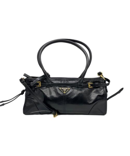 PRADA（プラダ）PRADA (プラダ) ボニー ミディアム レザー ハンドバッグ ミディアム ブラック サイズ:ﾐﾃﾞｨｱﾑの古着・服飾アイテム
