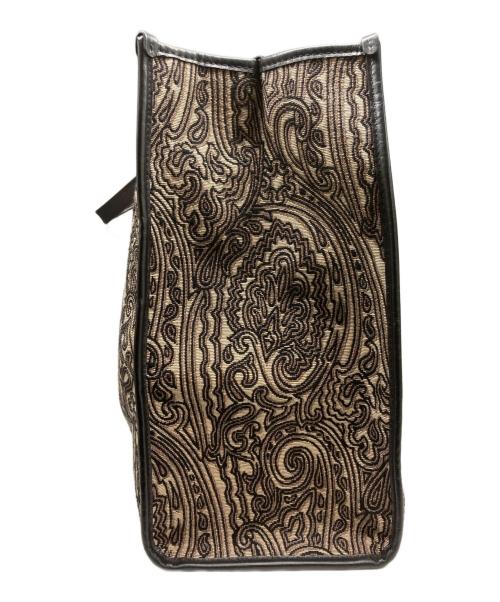 ETRO（エトロ）ETRO (エトロ) ペイズリー柄 トートバック ブラウンの古着・服飾アイテム