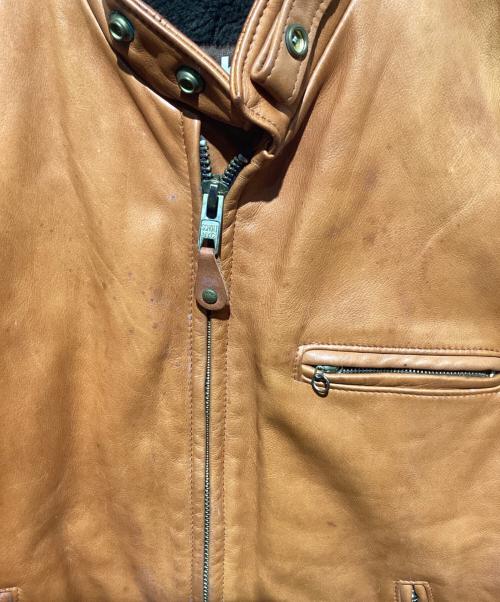 Schott（ショット）Schott (ショット) 141 ライナー付きシングルライダース ブラウン サイズ:40の古着・服飾アイテム
