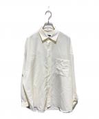MAISON SPECIALメゾンスペシャル）の古着「ストレッチツイルプライムオーバーシャツ」｜ホワイト