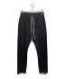 RICK OWENS DRKSHDW（リックオウエンス ダークシャドウ）の古着「ドローストリングスウェットパンツ」｜ブラック