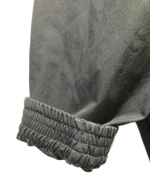 BALENCIAGA（バレンシアガ）BALENCIAGA (バレンシアガ) ロゴ刺繍ナイロントラックジャケット/Contrast Stripe Zip Up Jacket ブラック×ベージュ サイズ:44の古着・服飾アイテム