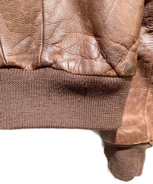 EMPORIO ARMANI（エンポリオアルマーニ）EMPORIO ARMANI (エンポリオアルマーニ) 【OLD】レザーフライトジャケット ブラウン サイズ:50の古着・服飾アイテム