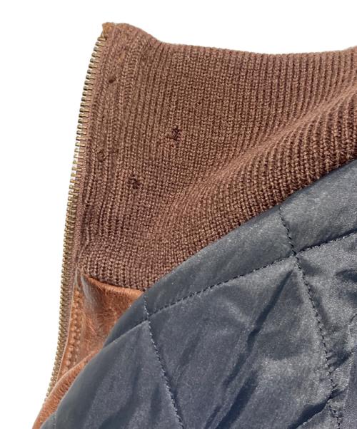 EMPORIO ARMANI（エンポリオアルマーニ）EMPORIO ARMANI (エンポリオアルマーニ) 【OLD】レザーフライトジャケット ブラウン サイズ:50の古着・服飾アイテム