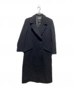 BALLYバリー）の古着「カシミヤ混ダブルチェスターコート」｜ブラック