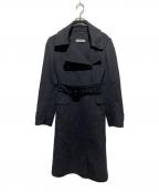 SPORT MAXスポーツマックス）の古着「CUCITO A MANO カシミヤ混ロングコート」｜ブラック
