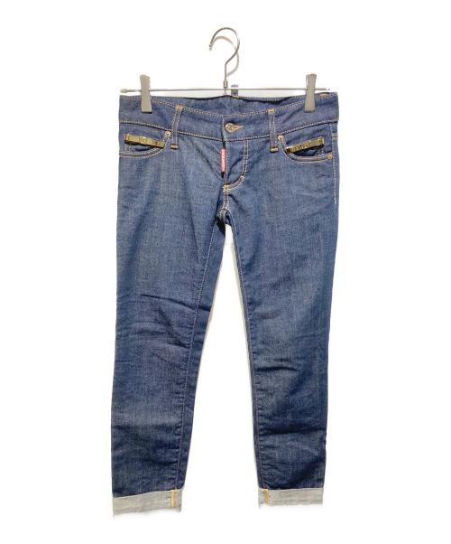 DSQUARED2（ディースクエアード）DSQUARED2 (ディースクエアード) ボタンフライデニムパンツ インディゴ サイズ:36の古着・服飾アイテム