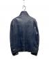 BURBERRY BLACK LABEL (バーバリーブラックレーベル) ラムレザーシングルライダースジャケット ネイビー サイズ:L：10000円