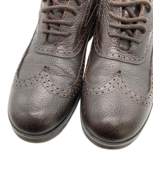 EMPORIO ARMANI（エンポリオアルマーニ）EMPORIO ARMANI (エンポリオアルマーニ) ウィングチップシューズ ブラウン サイズ:42の古着・服飾アイテム
