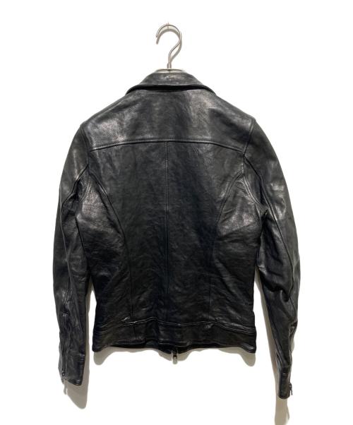 Junhashimoto（ジュンハシモト）Junhashimoto (ジュンハシモト) INNER RIDERS LAMB/レザーライダースジャケット ブラック サイズ:2の古着・服飾アイテム