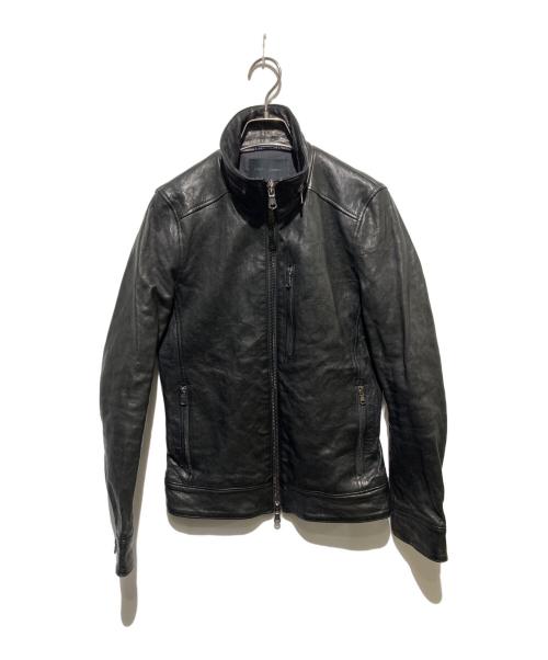 Junhashimoto（ジュンハシモト）Junhashimoto (ジュンハシモト) INNER RIDERS LAMB/レザーライダースジャケット ブラック サイズ:2の古着・服飾アイテム