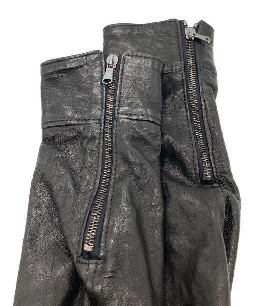 Junhashimoto（ジュンハシモト）Junhashimoto (ジュンハシモト) INNER RIDERS LAMB/レザーライダースジャケット ブラック サイズ:2の古着・服飾アイテム