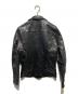 Junhashimoto (ジュンハシモト) INNER RIDERS LAMB/レザーライダースジャケット ブラック サイズ:2：10000円