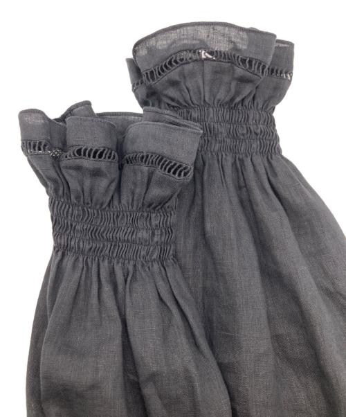 ISABEL MARANT ETOILE（イザベルマランエトワール）ISABEL MARANT ETOILE (イザベルマランエトワール) ATEDYフリルブラウス ブラック サイズ:34の古着・服飾アイテム