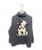 krizia magliaクリッツィア マグリア）の古着「ヴィンテージアニマル柄ニット」｜グレー