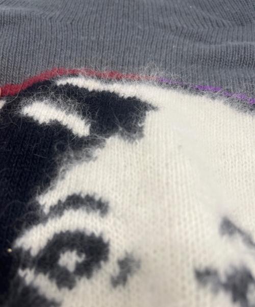 krizia maglia（クリッツィア マグリア）krizia maglia (クリッツィア マグリア) ヴィンテージアニマル柄ニット グレー サイズ:40の古着・服飾アイテム