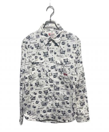 ヒステリックグラマー　総柄カットソー　HYSTERIC GLAMOUR Tシャツ 中古・古着通販】Hysteric Glamour (ヒステリックグラマー) 総柄シャツ