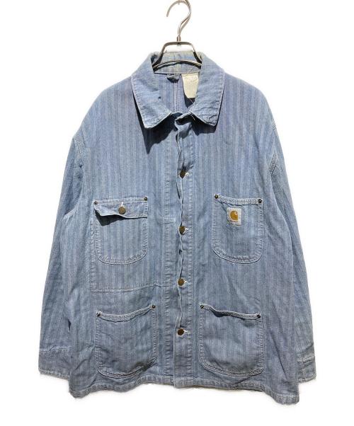 CarHartt（カーハート）CarHartt (カーハート) 80s ヘリンボーン ミシガンチョアコート ライトブルー サイズ:不明の古着・服飾アイテム