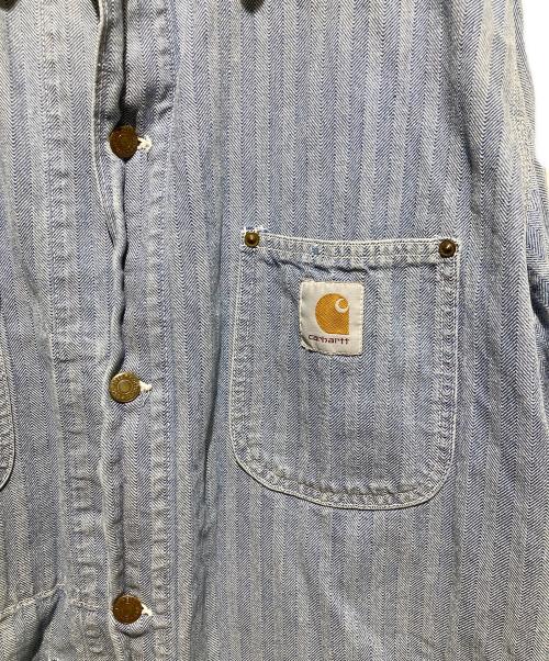 CarHartt（カーハート）CarHartt (カーハート) 80s ヘリンボーン ミシガンチョアコート ライトブルー サイズ:不明の古着・服飾アイテム