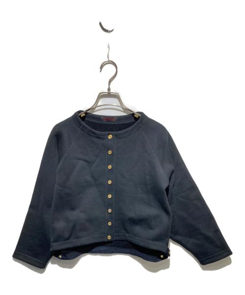 TOMORROW LAND collection（トゥモローランドコレクション）TOMORROW LAND collection (トゥモローランドコレクション) フレンチテリー クルーネックジャケット ブラック サイズ:36の古着・服飾アイテム