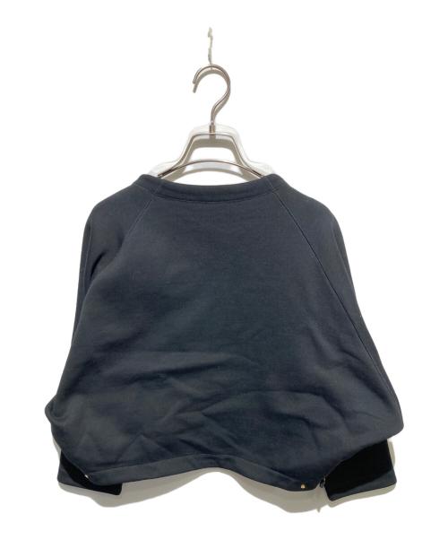 TOMORROW LAND collection（トゥモローランドコレクション）TOMORROW LAND collection (トゥモローランドコレクション) フレンチテリー クルーネックジャケット ブラック サイズ:36の古着・服飾アイテム