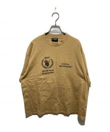 BALENCIAGA（バレンシアガ）の古着「WFP ロゴプリント Tシャツ」｜ベージュ
