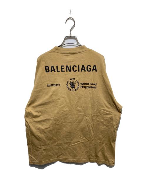 BALENCIAGA（バレンシアガ）BALENCIAGA (バレンシアガ) WFP ロゴプリント Tシャツ ベージュ サイズ:XXLの古着・服飾アイテム