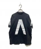 BALENCIAGAバレンシアガ）の古着「24SS  ダメージ加工CONNECTED プリントTシャツ」｜ブラック