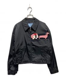 PRADA（プラダ）の古着「ベルクロデザインナイロンジャケット」｜ブラック