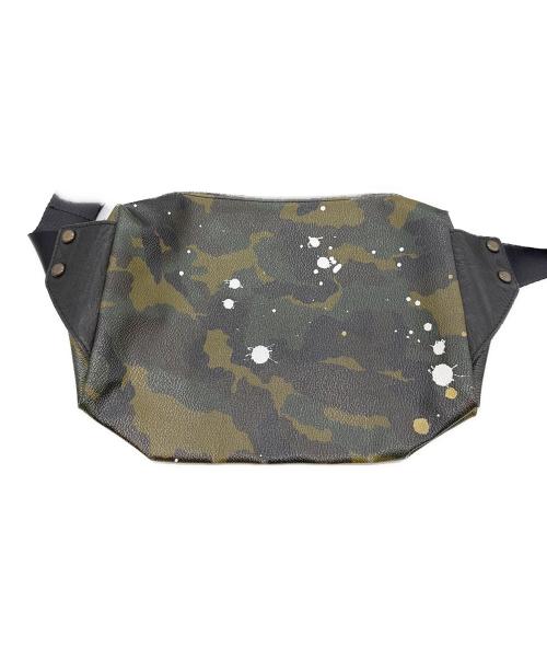 Gentil Bandit（ジャンティバンティ）GENTIL BANDIT (ジャンティバンティ) カモペイントバッグ グリーンの古着・服飾アイテム