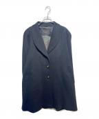 CREMONAクレモナ）の古着「裏地ペイズリー柄カシミヤダブルコート」｜ネイビー