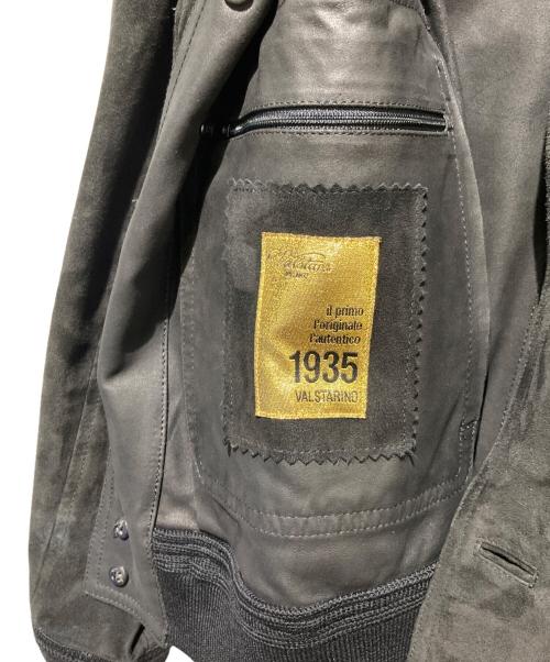 valstarino（ヴァルスタリーノ）VALSTARINO (ヴァルスタリーノ) ゴートスエードレザードライビングブルゾン ブラック サイズ:46の古着・服飾アイテム