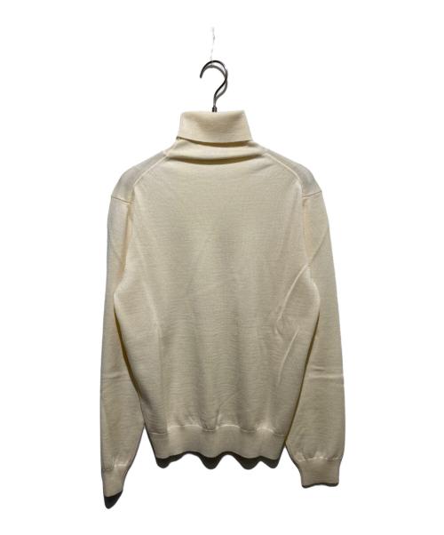 BEAMS F（ビームスエフ）BEAMS F (ビームスエフ) タートルネックニット ホワイト サイズ:48の古着・服飾アイテム
