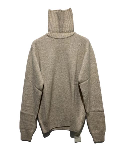 BEAMS F（ビームスエフ）BEAMS F (ビームスエフ) タートルネックニット ベージュ サイズ:48 未使用品の古着・服飾アイテム