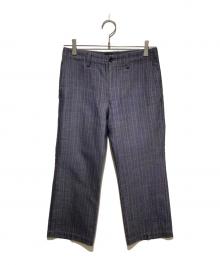 tricot COMME des GARCONS（トリココムデギャルソン）の古着「AD2005ストライプパンツ」｜ネイビー