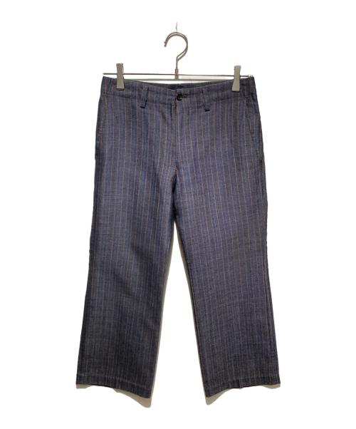 tricot COMME des GARCONS（トリココムデギャルソン）tricot COMME des GARCONS (トリココムデギャルソン) AD2005ストライプパンツ ネイビー サイズ:Sの古着・服飾アイテム