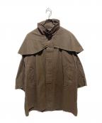 USEDユーズド）の古着「ミリタリーライクフロックコート」｜ブラウン