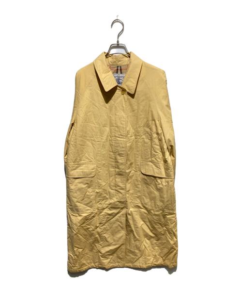 Burberry's（バーバリーズ）Burberry's (バーバリーズ) ステンカラーコート イエロー サイズ:9A3の古着・服飾アイテム
