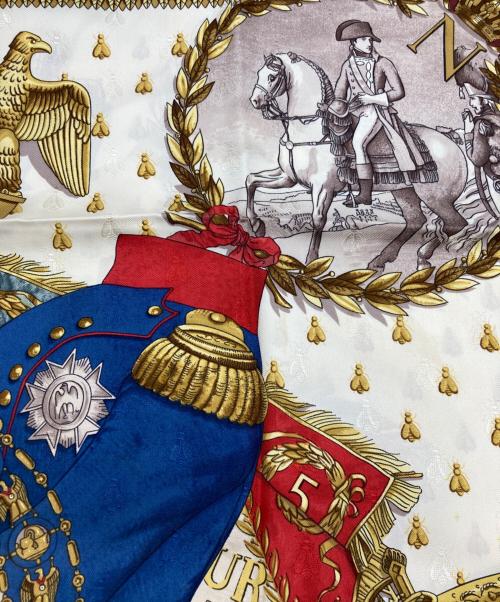 HERMES（エルメス）HERMES (エルメス) NAPOLEON カレ90 ボルドーの古着・服飾アイテム