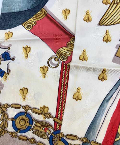 HERMES（エルメス）HERMES (エルメス) NAPOLEON カレ90 ボルドーの古着・服飾アイテム